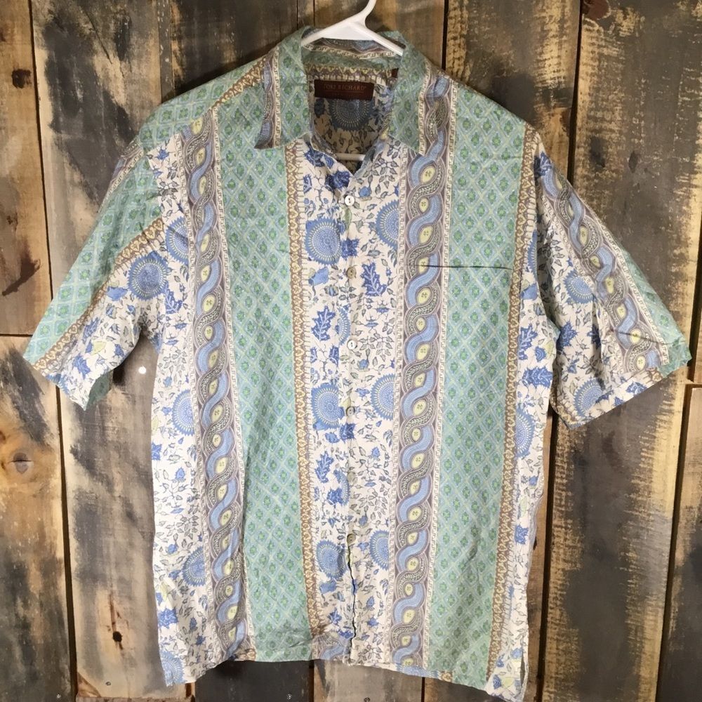 Tori Richard vintage Hawaiian short sleeve button down shirt men’s size small